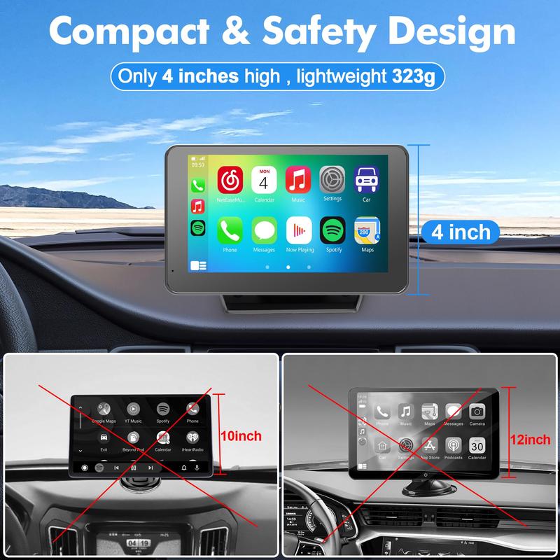 Upgraded Car Wireless CarPlay Screen for Andriod & Iphone